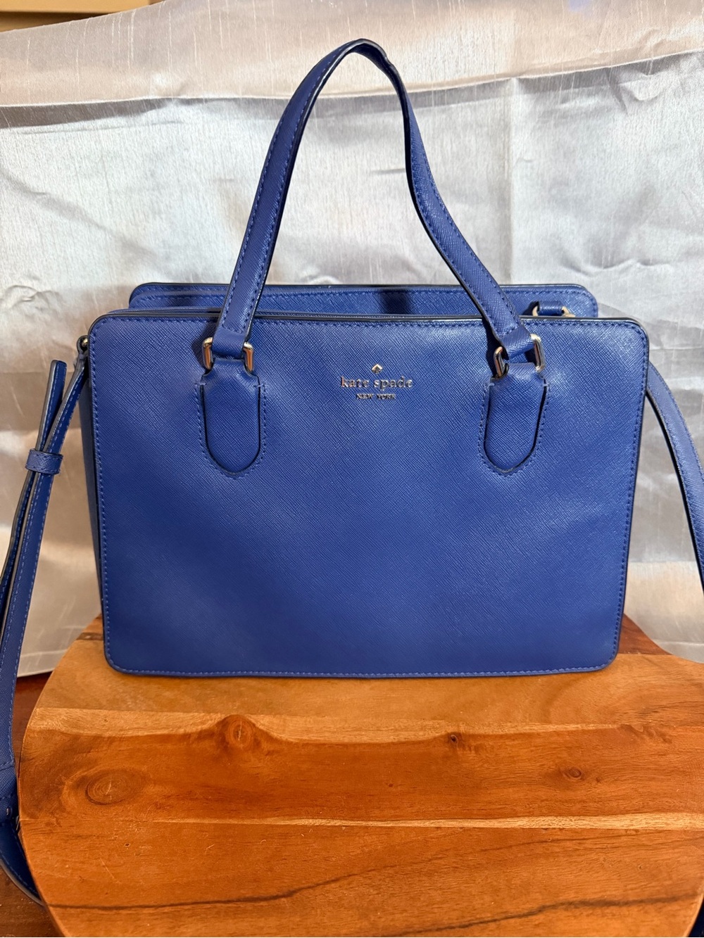 Kate Spade Cobalt Blue Leather Satchel
